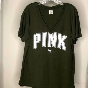 PINK Victoria Secret logo tunic tee top